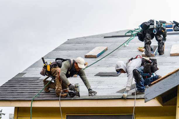 Professional Gutter Installation technician working in Kerby, OR